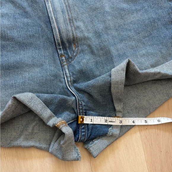 HI RISE ROCKER LIVE FREE BOLT JEAN SHORTS - VINTAGE - Picture 17 of 17